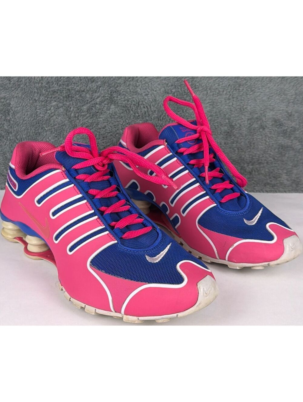 Nike SHOX NZ Women’s Hyper Blue Violet-Pink Running Shoes 580584-456 US size 8.5